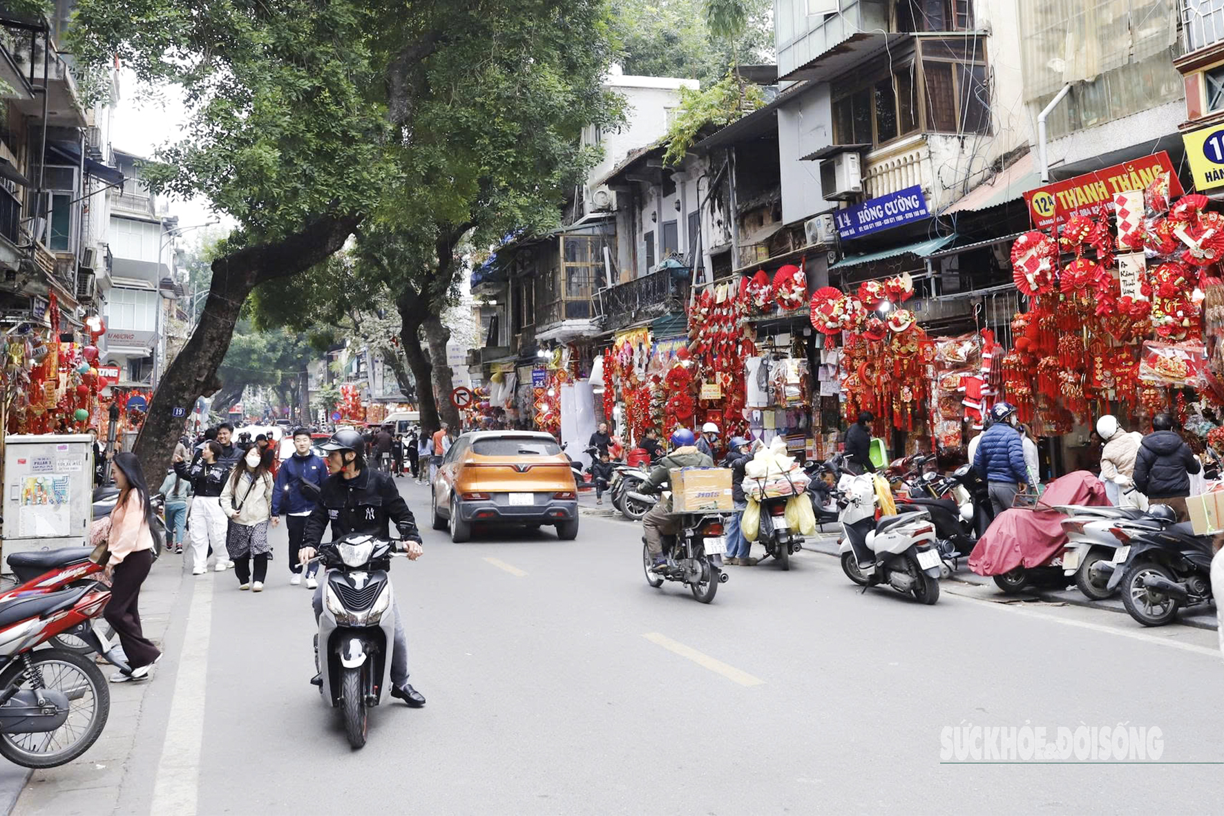 Linh vật ngựa 'phủ kín' phố Hàng Mã đón năm mới 2026- Ảnh 1.