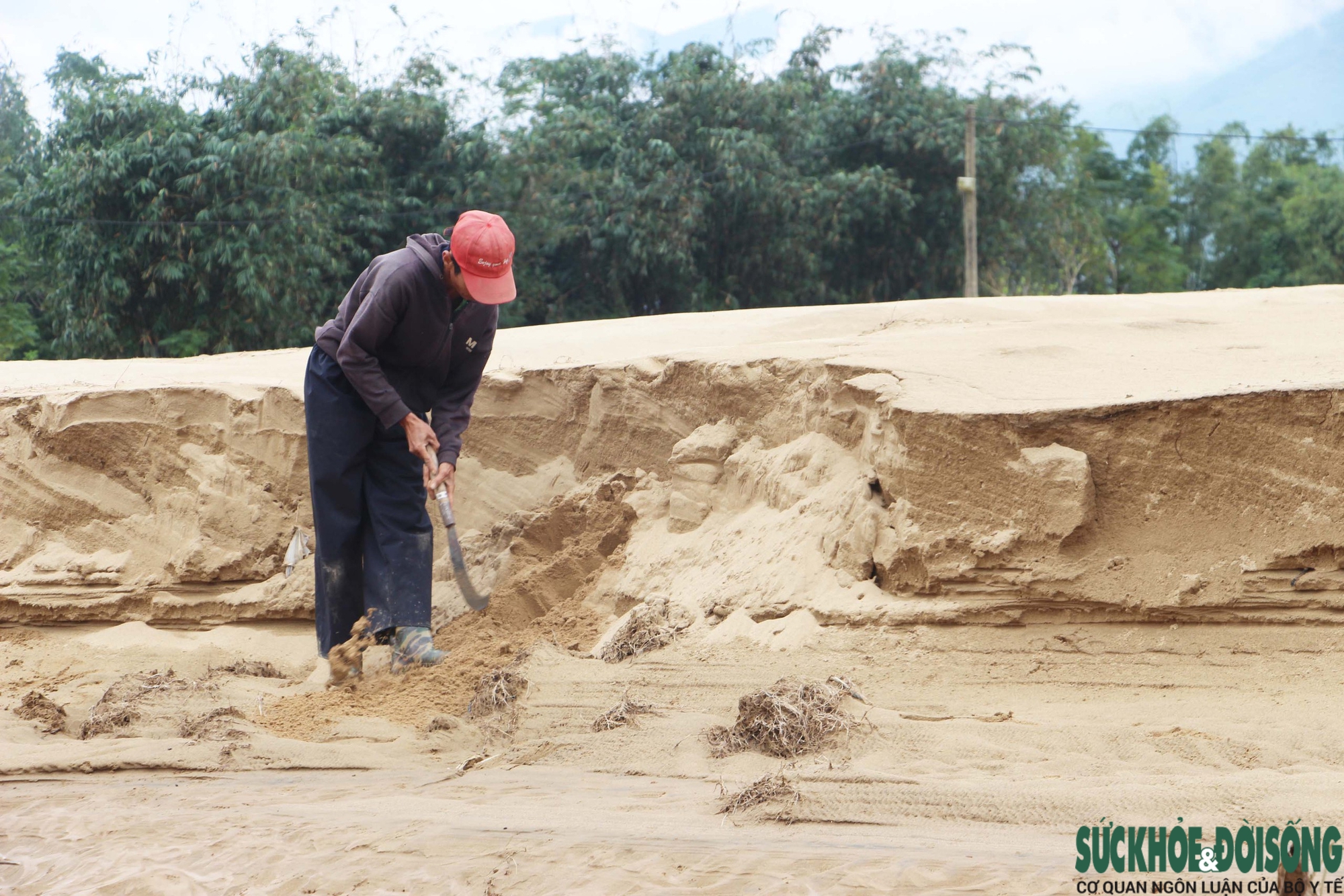 Đà Nẵng khẩn trương xử lý đất, cát bồi lấp sau đợt lũ lịch sử- Ảnh 1. Đà Nẵng khẩn trương xử lý đất, cát bồi lấp sau đợt lũ lịch sử- Ảnh 1.