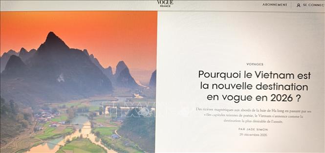 Việt Nam trở thành điểm đến được ưa chuộng hàng đầu năm 2026- Ảnh 1. Việt Nam trở thành điểm đến được ưa chuộng hàng đầu năm 2026- Ảnh 1.