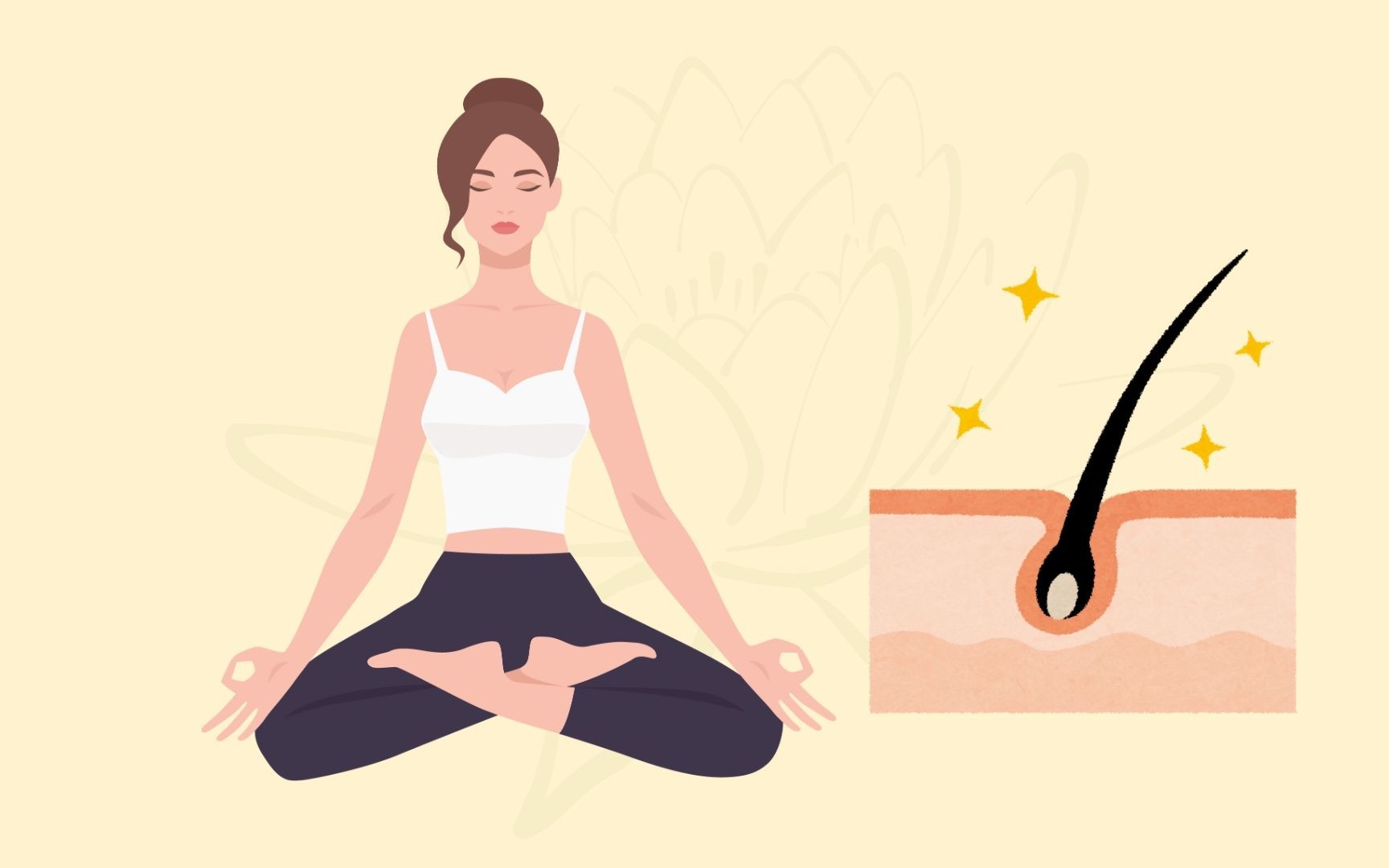 6 tư thế yoga đơn giản kích thích mọc tóc hiệu quả