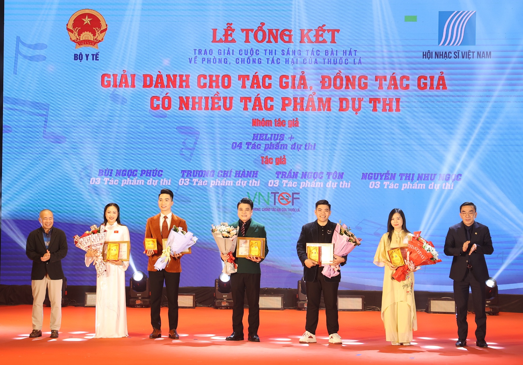 Uctění hudebních skladeb, které šíří poselství o prevenci škodlivých účinků tabáku - Foto 4. Tôn vinh những sáng tác âm nhạc lan toả thông điệp phòng chống tác hại của thuốc lá- Ảnh 4.