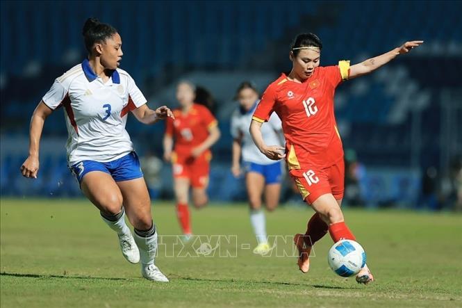 SEA Games 33: Đội tuyển nữ Việt Nam mất ngôi đầu bảng B- Ảnh 1. SEA Games 33: Đội tuyển nữ Việt Nam mất ngôi đầu bảng B- Ảnh 1.