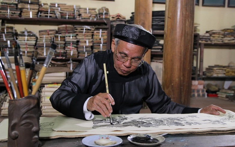 Khám phá tranh dân gian làng Sình xứ Huế- Ảnh 12. Khám phá tranh dân gian làng Sình xứ Huế- Ảnh 12.