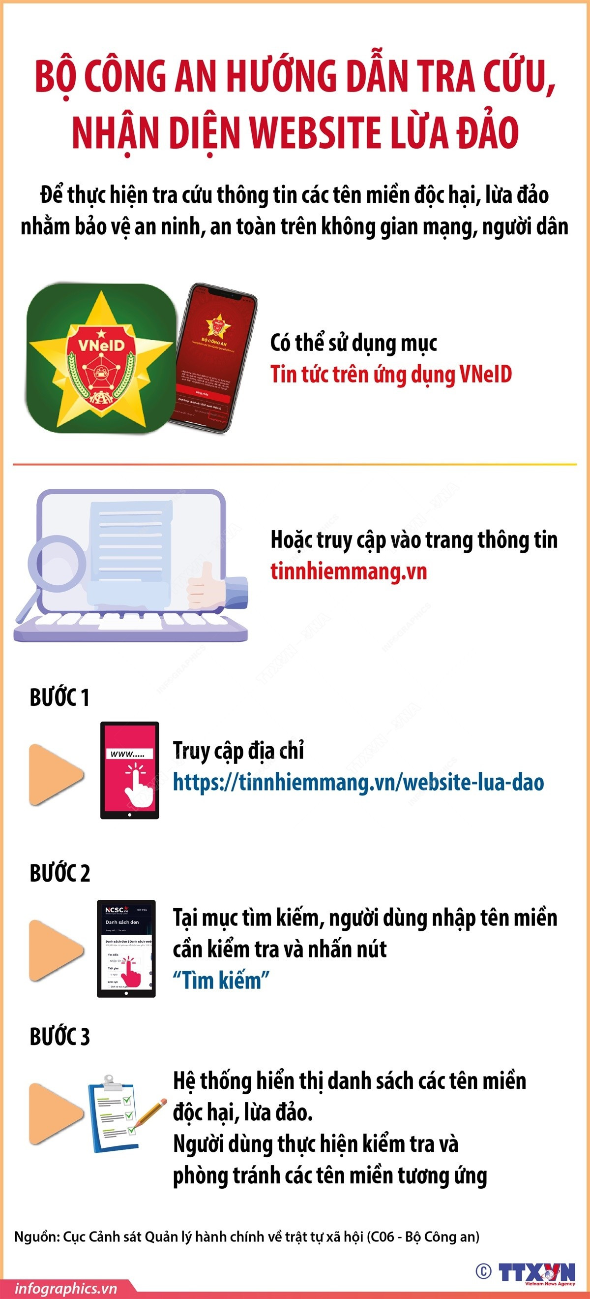 Bộ Công an hướng dẫn tra cứu, nhận diện các website lừa đảo- Ảnh 1.