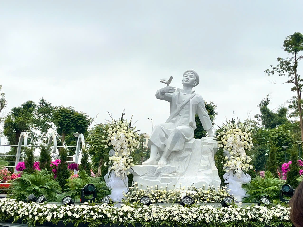 Kim Dong Monument commemorating a young revolutionary hero in Pac Bo