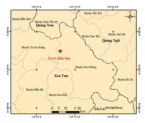 Lại động đất liên tiếp ở Kon Tum gây rung lắc- Ảnh 2.