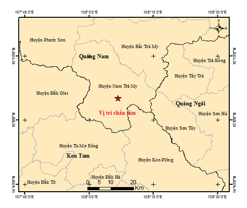 Động đất 3.5 độ ở Quảng Nam gây rung lắc- Ảnh 2.