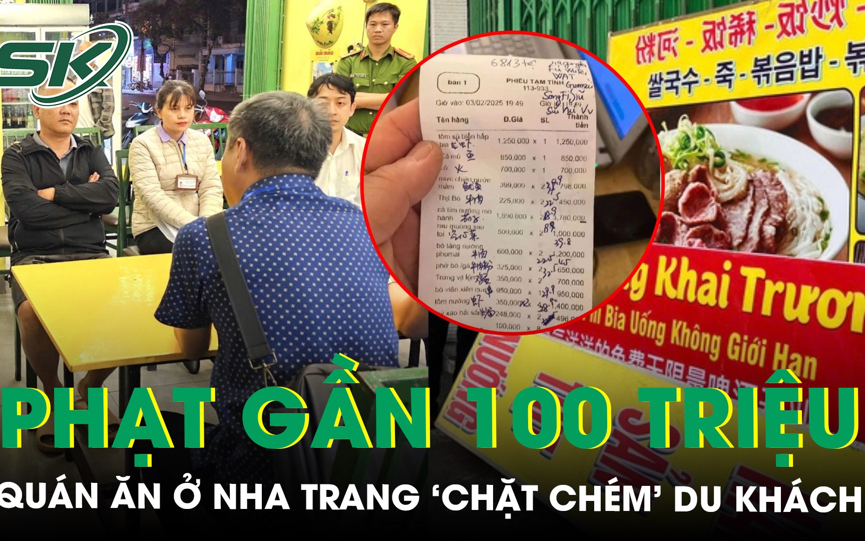 Phạt gần 100 triệu đồng quán ăn ở Nha Trang vì ‘chặt chém’ du khách