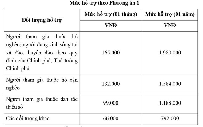 Đề xuất hỗ trợ tham gia bảo hiểm xã hội tự nguyện cao nhất gần 2 triệu đồng/năm- Ảnh 2.