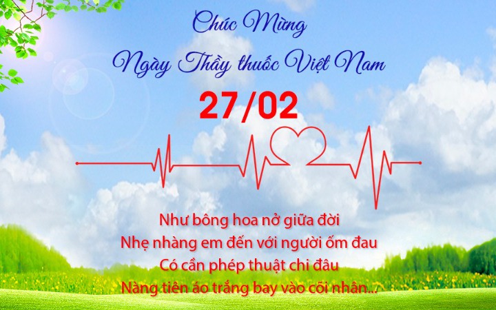 Lời chúc ngày Thầy thuốc Việt Nam 27/2 tặng vợ chồng làm ngành Y tế