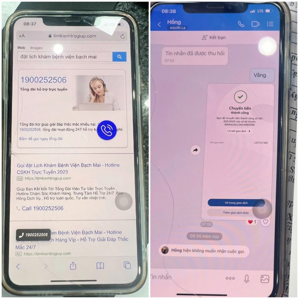 Cảnh báo chiêu trò tinh vi lừa đảo đặt lịch khám tại Bệnh viện Bạch Mai- Ảnh 1.