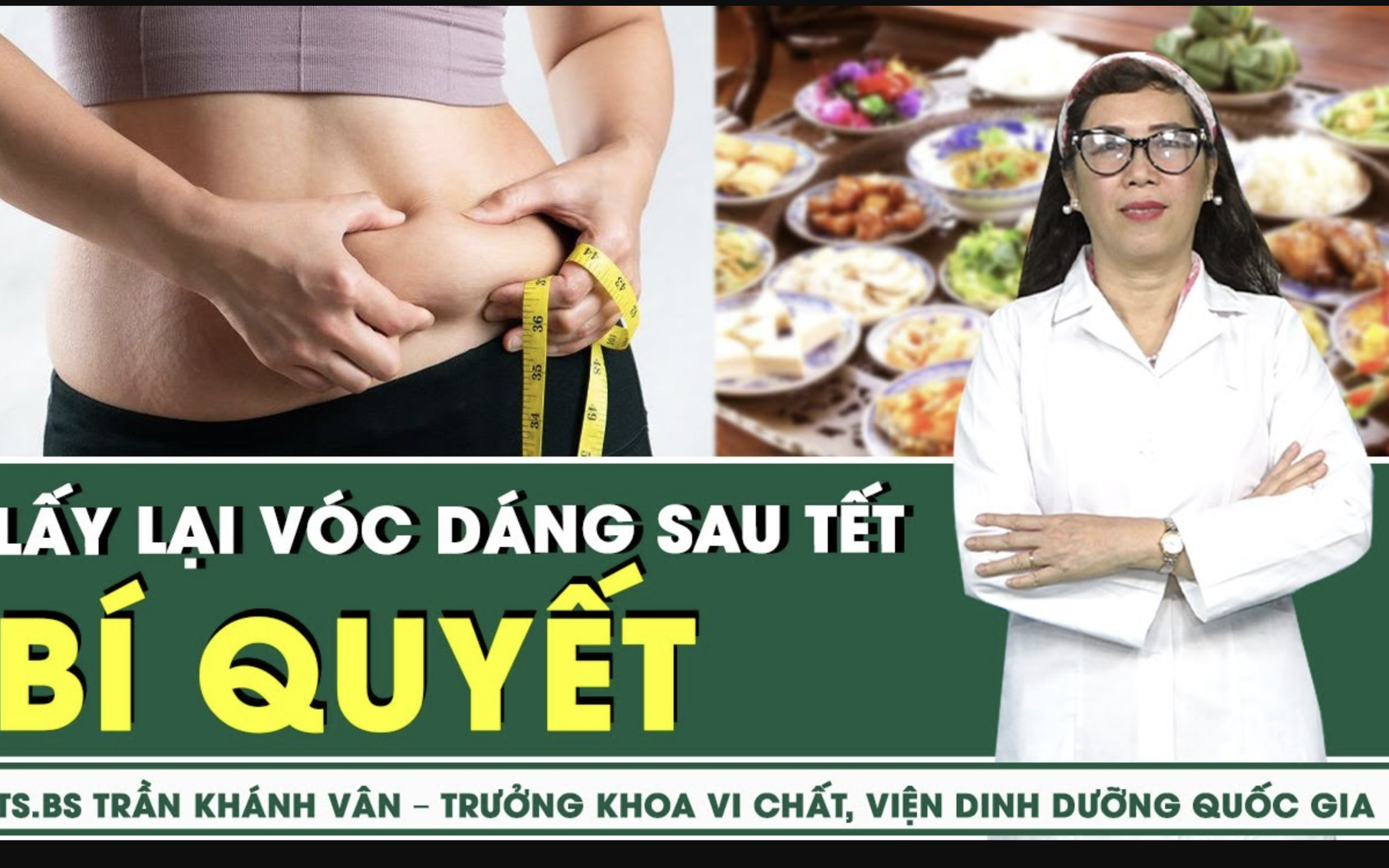 Bí quyết lấy lại vóc dáng sau Tết