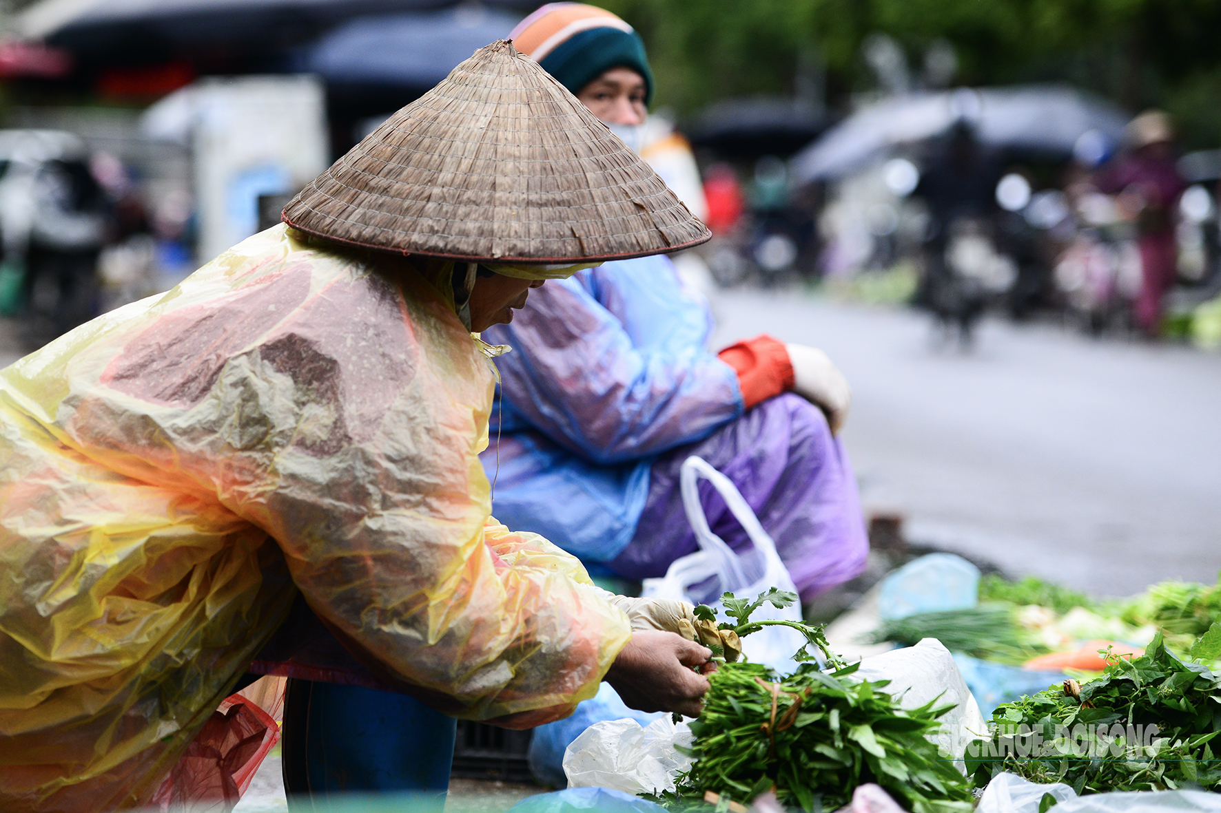 Trùm áo mưa, đốt lửa mưu sinh trong giá rét ở Hà Nội- Ảnh 9.