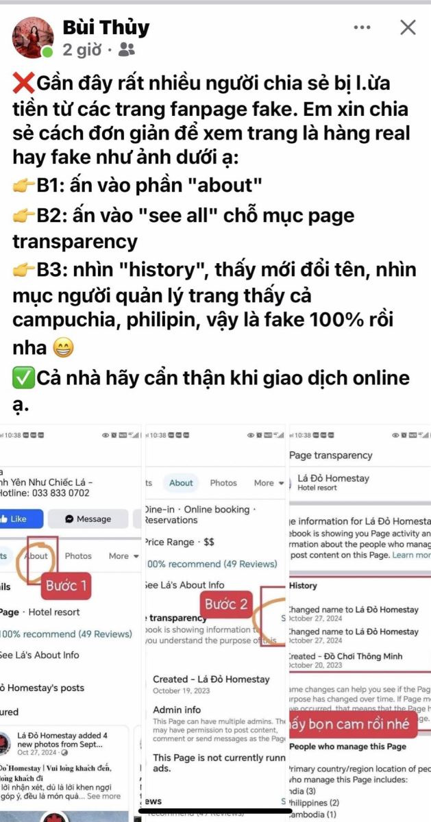 Cánh giác trước chiêu trò lập fanpage, tài khoản giả gài bẫy khách đặt phòng- Ảnh 3.