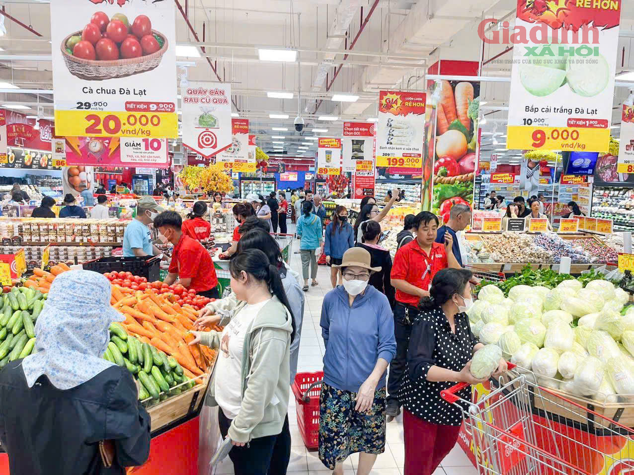 Sau Tết Nguyên đán, siêu thị 'tung' hàng loạt khuyến mại, thực phẩm xanh giảm giá sâu, có loại chỉ 7.000 đồng/kg- Ảnh 1.