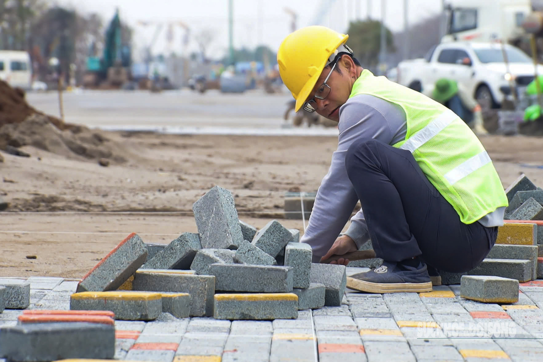 Cận cảnh Trung tâm hội chợ Triển lãm Quốc gia đang xây dựng- Ảnh 9.