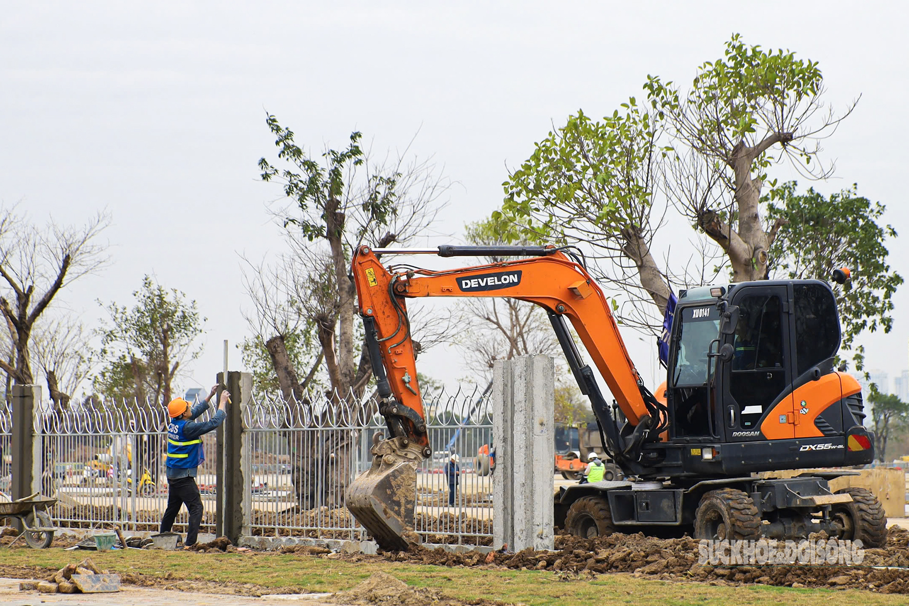 Cận cảnh Trung tâm hội chợ Triển lãm Quốc gia đang xây dựng- Ảnh 10.