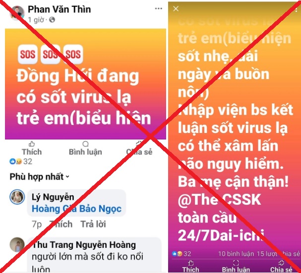 Bác tin đồn trẻ em tại Quảng Bình mắc virus lạ- Ảnh 1.