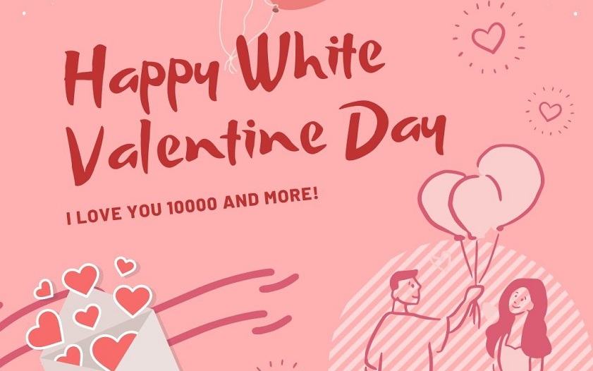 Những mẫu thiệp Valentine 14/3 - Valentine trắng đẹp nhất