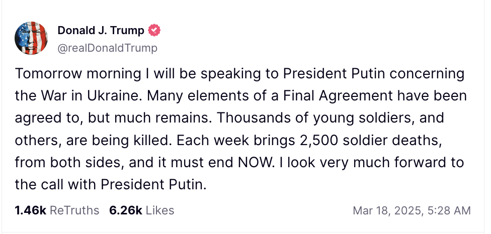 Tổng thống Trump ra thông báo mới về điện đàm thượng đỉnh Mỹ-Nga kết thúc xung đột Ukraine- Ảnh 2.