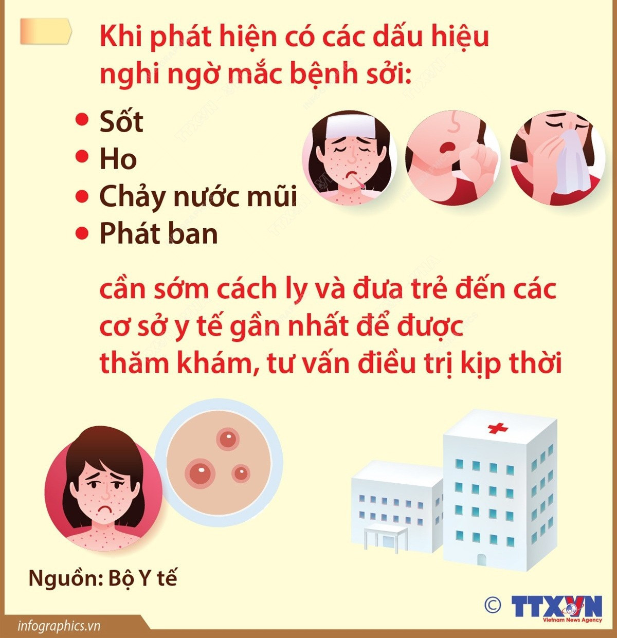 [Infographic] Khuyến cáo của Bộ Y tế phòng chống bệnh sởi- Ảnh 5.