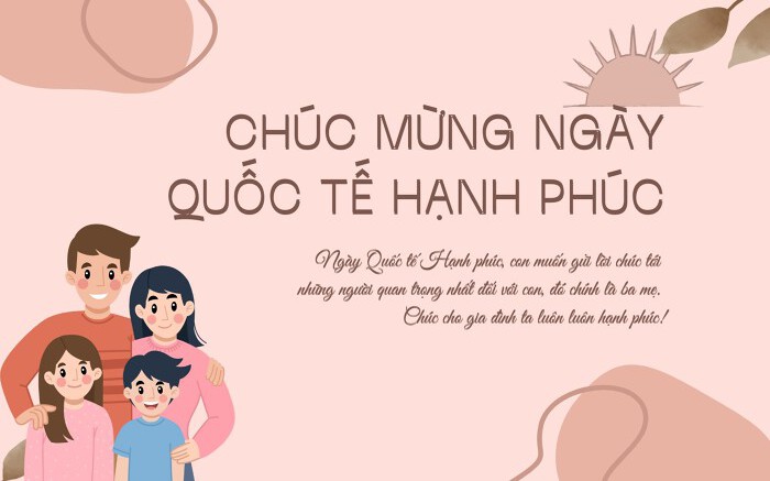 Lời chúc ngày Quốc tế Hạnh phúc 20/3 tặng vợ chồng và người thân