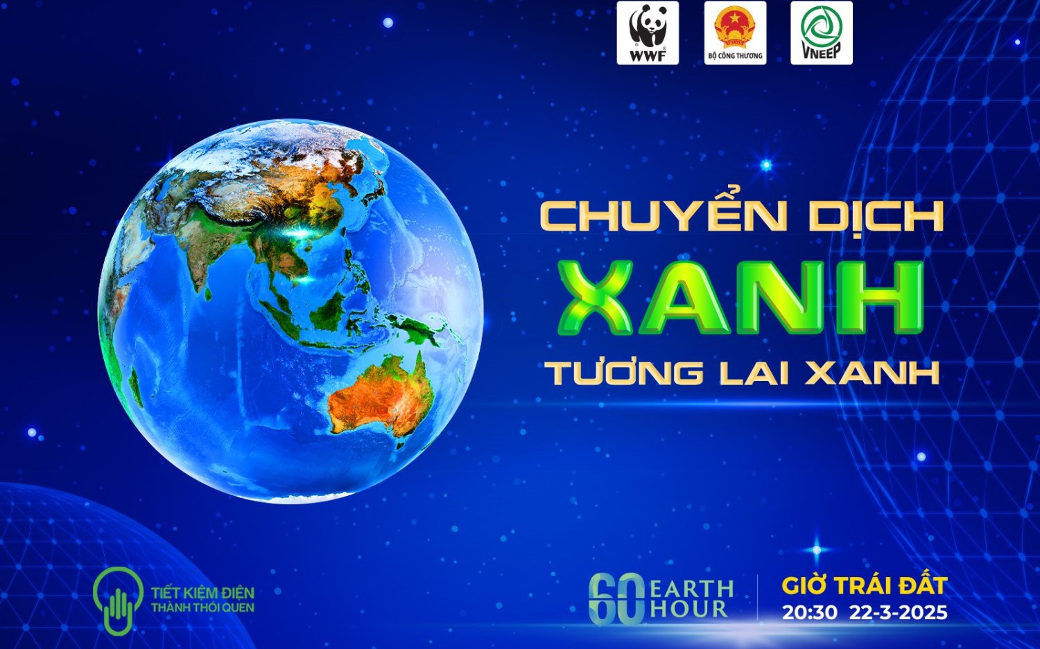 EVN kêu gọi hưởng ứng Giờ Trái đất 2025: Tiết kiệm điện - Chuyển dịch xanh tương lai xanh 