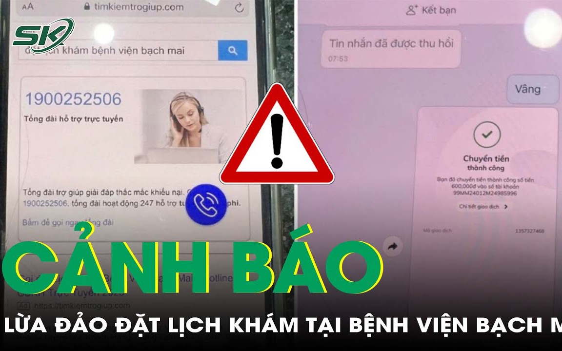Cảnh báo lừa đảo đặt lịch khám tại Bệnh viện Bạch Mai