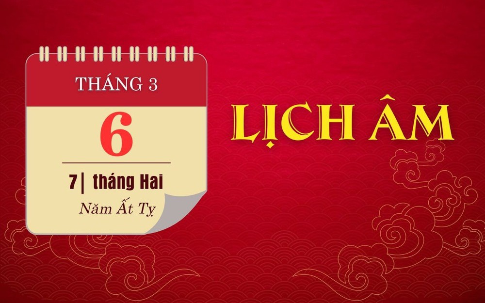 Lịch âm 6/3 - Âm lịch hôm nay 6/3 - Lịch vạn niên ngày 6/3/2025