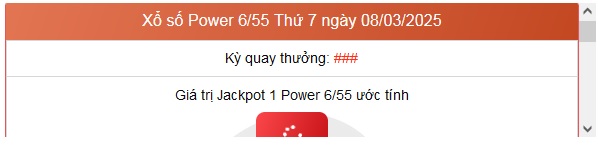Vietlott 8/3 - Kết quả xổ số Vietlott hôm nay 8/3/2025 - Xổ số Power 6/55 ngày 8/3- Ảnh 1.
