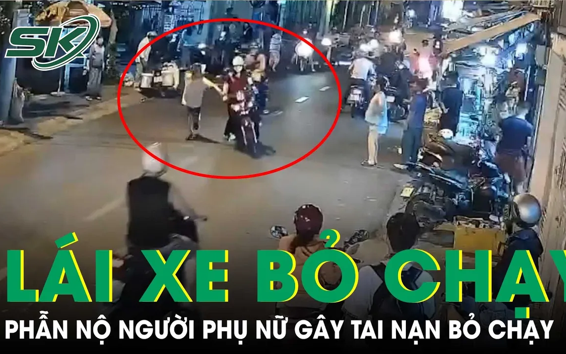 Phẫn nộ người phụ nữ gây tai nạn lái xe bỏ chạy kéo ngã ân nhân vừa giúp mình