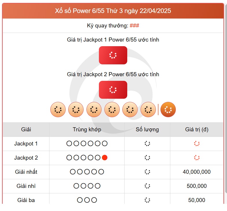 Kết quả xổ số Vietlott hôm nay 22/4/2025 - Vietlott 22/4 - Xổ số Power 6/55 ngày 22/4- Ảnh 1.