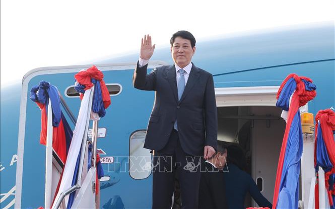 Chủ tịch nước Lương Cường kết thúc tốt đẹp chuyến thăm cấp Nhà nước tới Lào