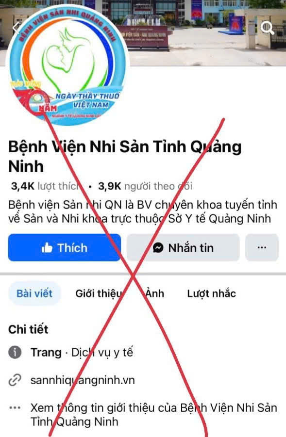 Cảnh giác trang fanpage BV Sản Nhi Quảng Ninh giả, kêu gọi chuyển tiền ủng hộ- Ảnh 3.