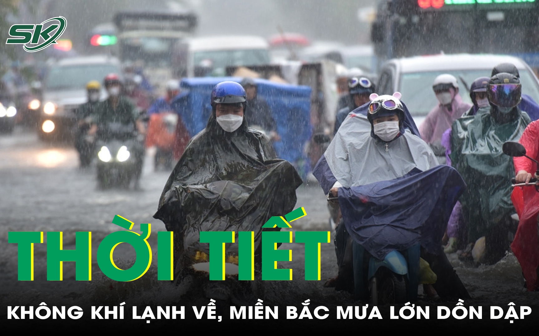 Không khí lạnh về, miền Bắc mưa lớn dồn dập
