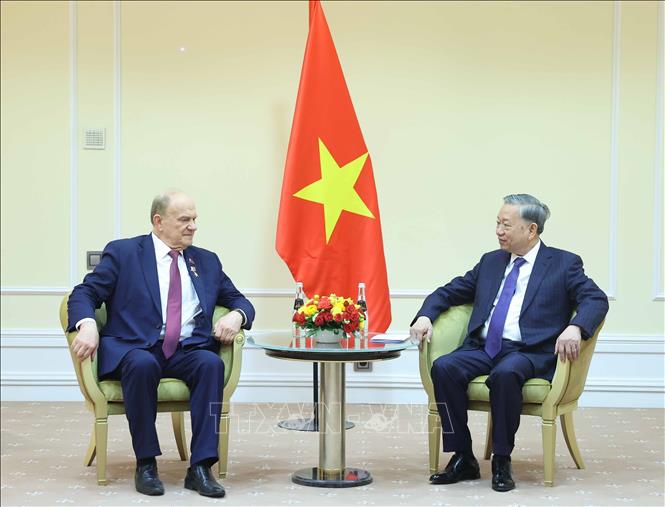 Tổng Bí thư Tô Lâm tiếp Chủ tịch Đảng Cộng sản Nga Gennady Zyuganov- Ảnh 2.