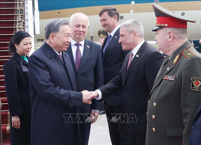 Tổng Bí thư Tô Lâm đến Minsk, bắt đầu thăm cấp Nhà nước tới Belarus- Ảnh 6. Tổng Bí thư Tô Lâm đến Minsk, bắt đầu thăm cấp Nhà nước tới Belarus- Ảnh 6.