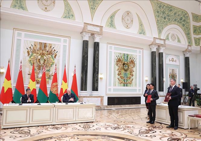 Tuyên bố chung về việc thiết lập quan hệ Đối tác Chiến lược giữa Việt Nam và Belarus- Ảnh 2. Tuyên bố chung về việc thiết lập quan hệ Đối tác Chiến lược giữa Việt Nam và Belarus- Ảnh 2.