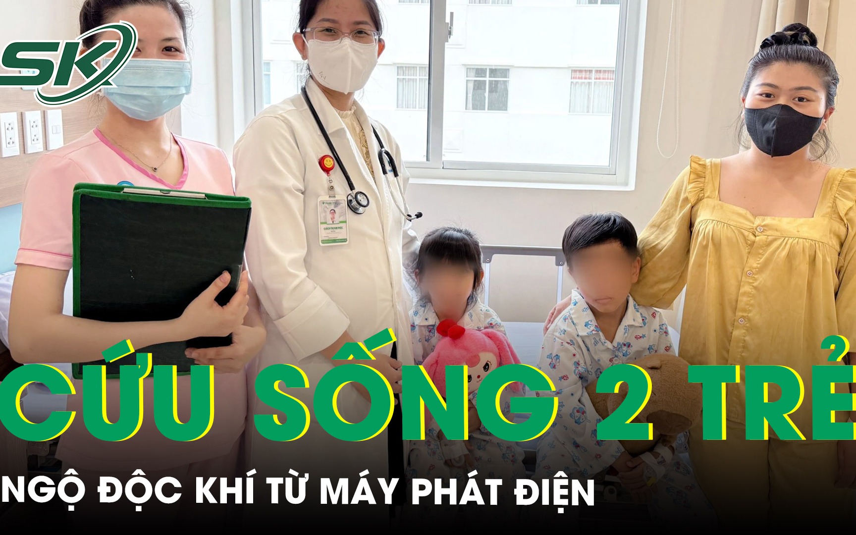 Cứu kịp thời 2 trẻ nhỏ ngộ độc khí từ máy phát điện