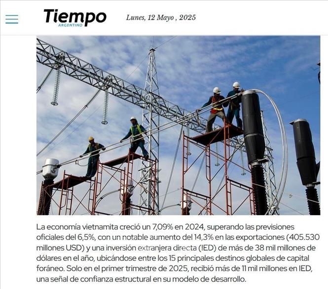 Truyền thông Argentina ca ngợi kinh tế và ngoại giao hiệu quả của Việt Nam- Ảnh 2. Truyền thông Argentina ca ngợi kinh tế và ngoại giao hiệu quả của Việt Nam- Ảnh 2.