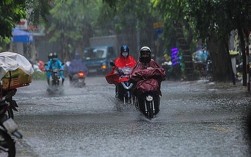 Miền Bắc tiếp tục mưa dông, cục bộ có nơi mưa rất to