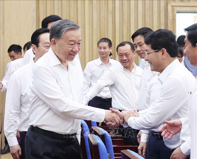 Tổng Bí thư Tô Lâm thăm và làm việc tại tỉnh Nghệ An- Ảnh 1.