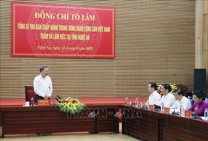 Tổng Bí thư Tô Lâm thăm và làm việc tại tỉnh Nghệ An- Ảnh 4.