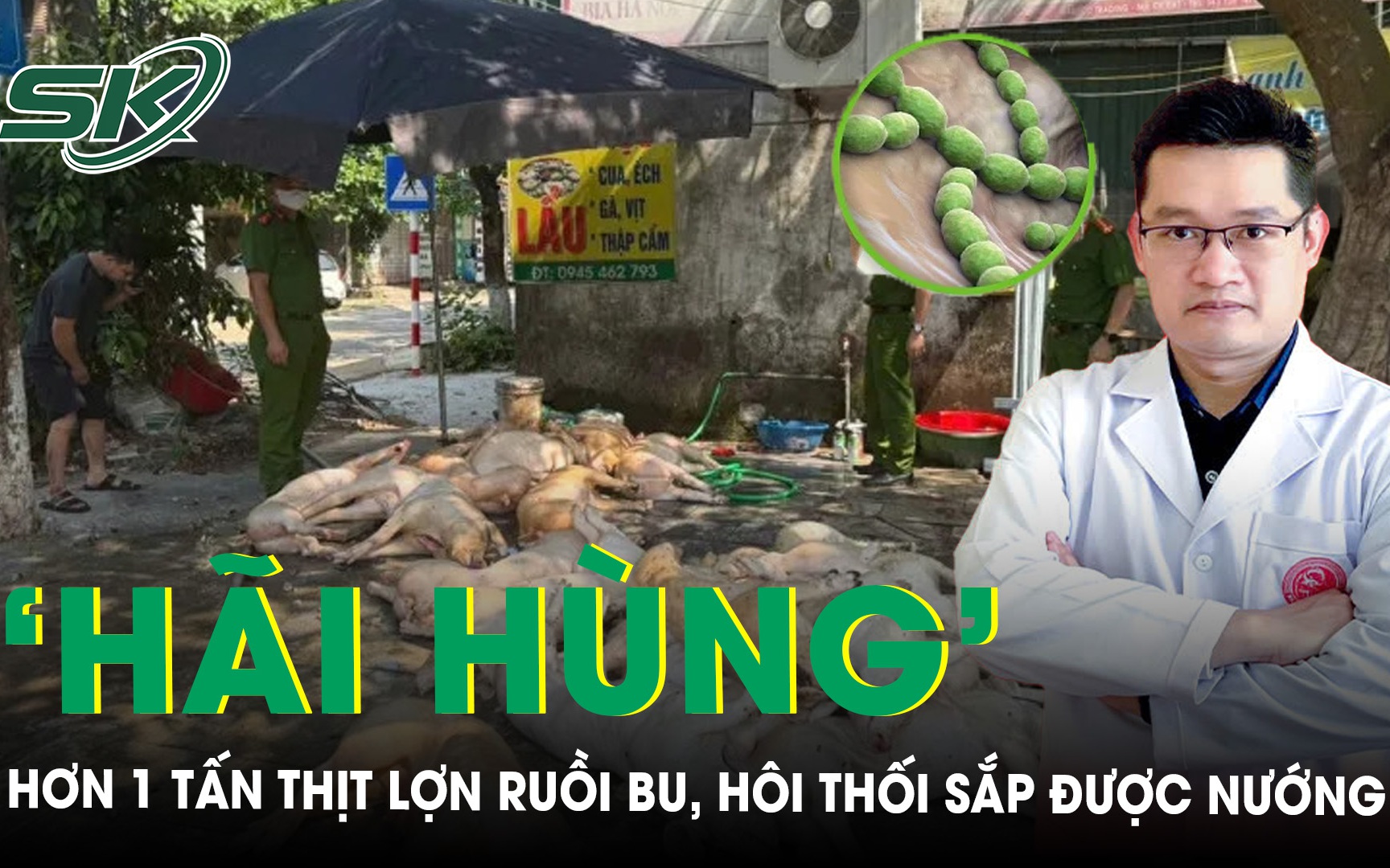 ‘Hãi hùng’ hơn 1 tấn thịt lợn xuất huyết, hôi thối chuẩn bị lên lò nướng, chuyên gia cảnh báo