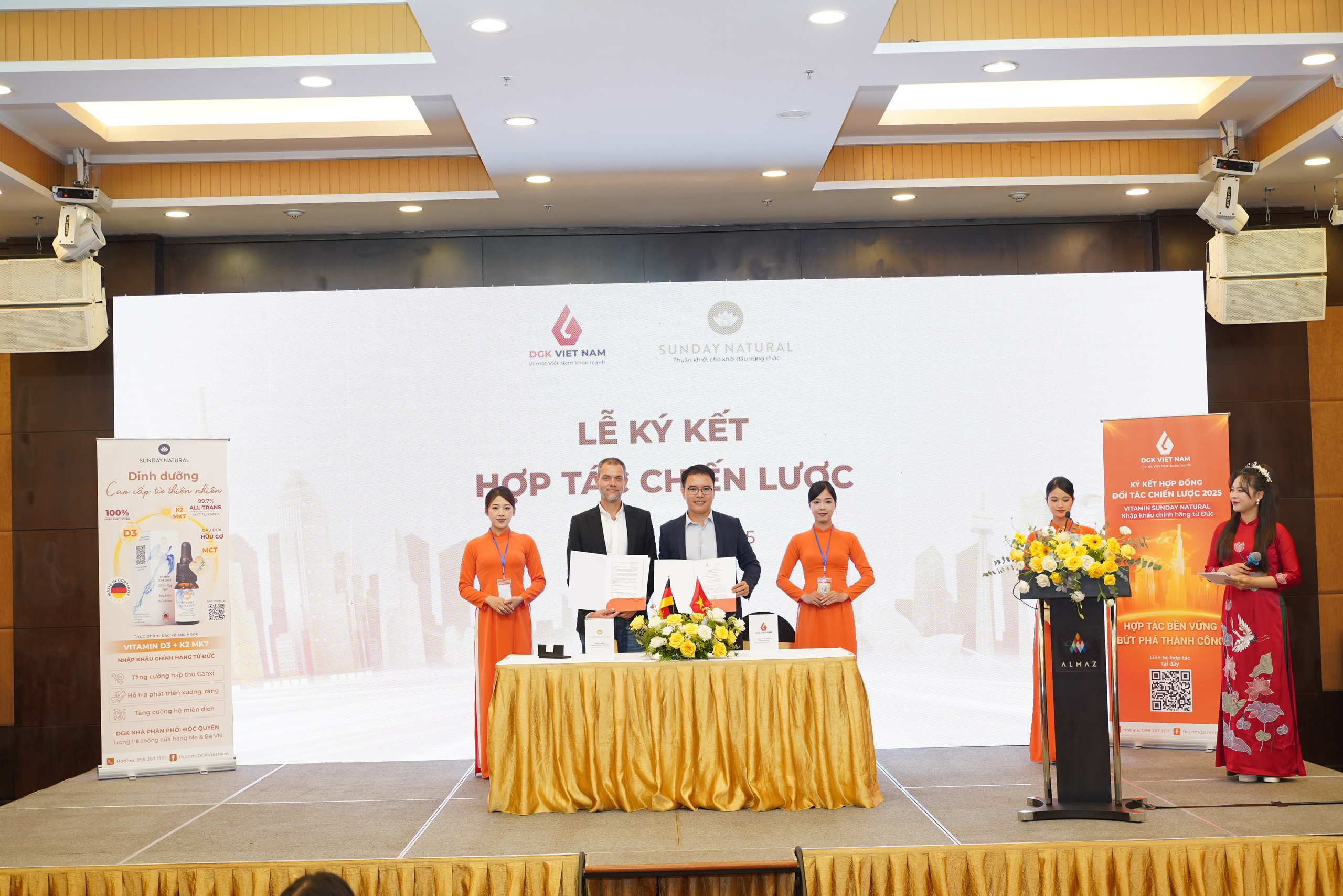 Lễ ký kết hợp tác chiến lược giữa Tập đoàn Sunday Natural và Công ty Cổ phần DGK Việt Nam- Ảnh 1. Lễ ký kết hợp tác chiến lược giữa Tập đoàn Sunday Natural và Công ty Cổ phần DGK Việt Nam- Ảnh 1.