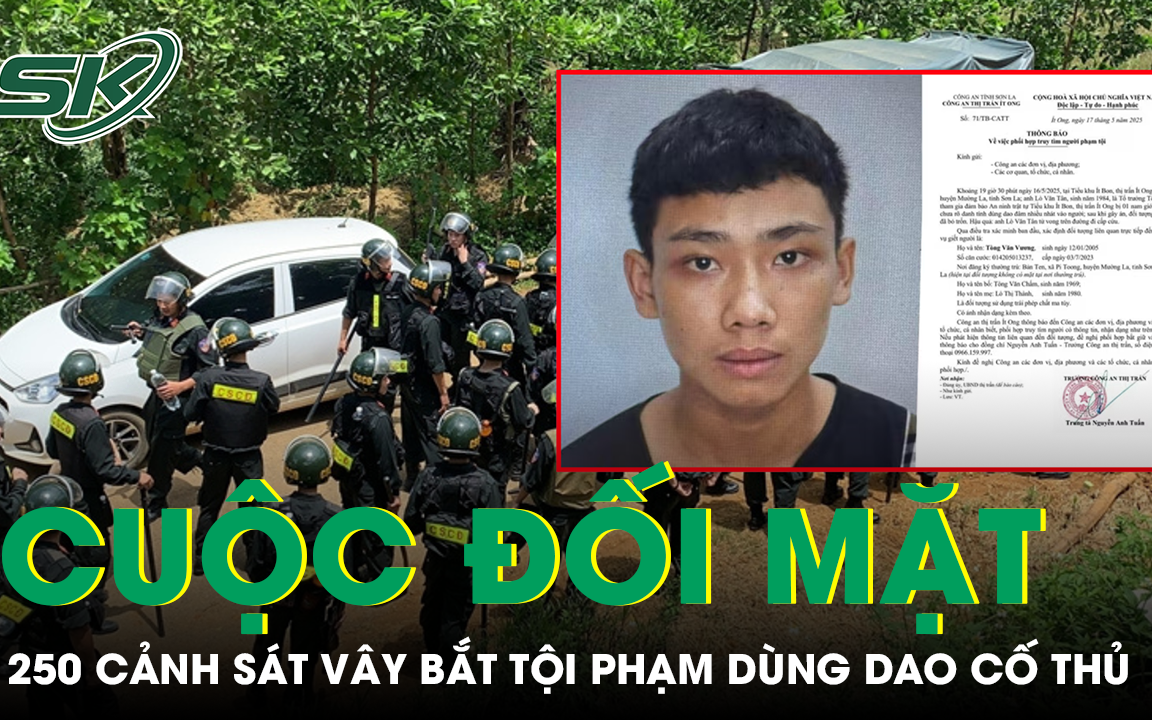 Cuộc đối mặt nghẹt thở trong rừng sâu giữa 250 cảnh sát và kẻ giết người cầm dao cố thủ