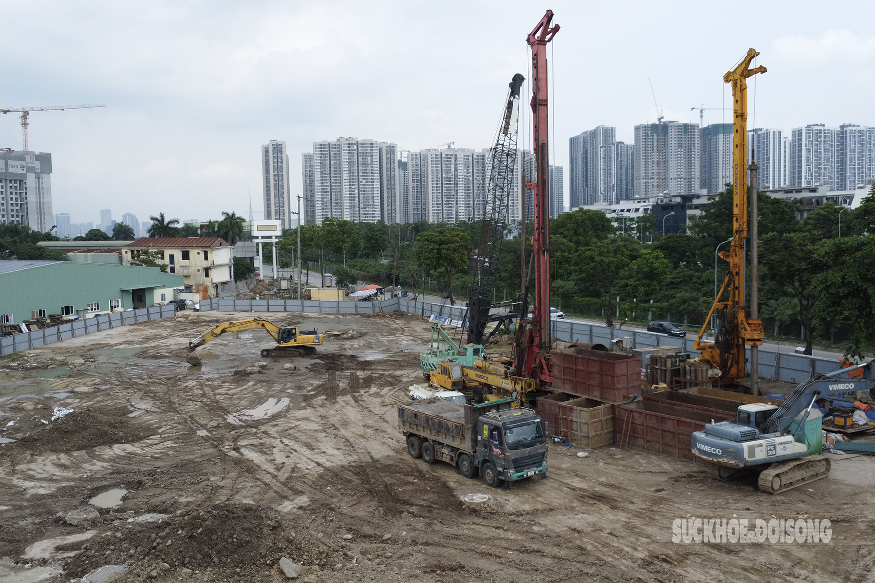 Cận cảnh công trường hầm chui nghìn tỷ Vành đai 3,5- Ảnh 4. Cận cảnh công trường hầm chui nghìn tỷ Vành đai 3,5- Ảnh 4.