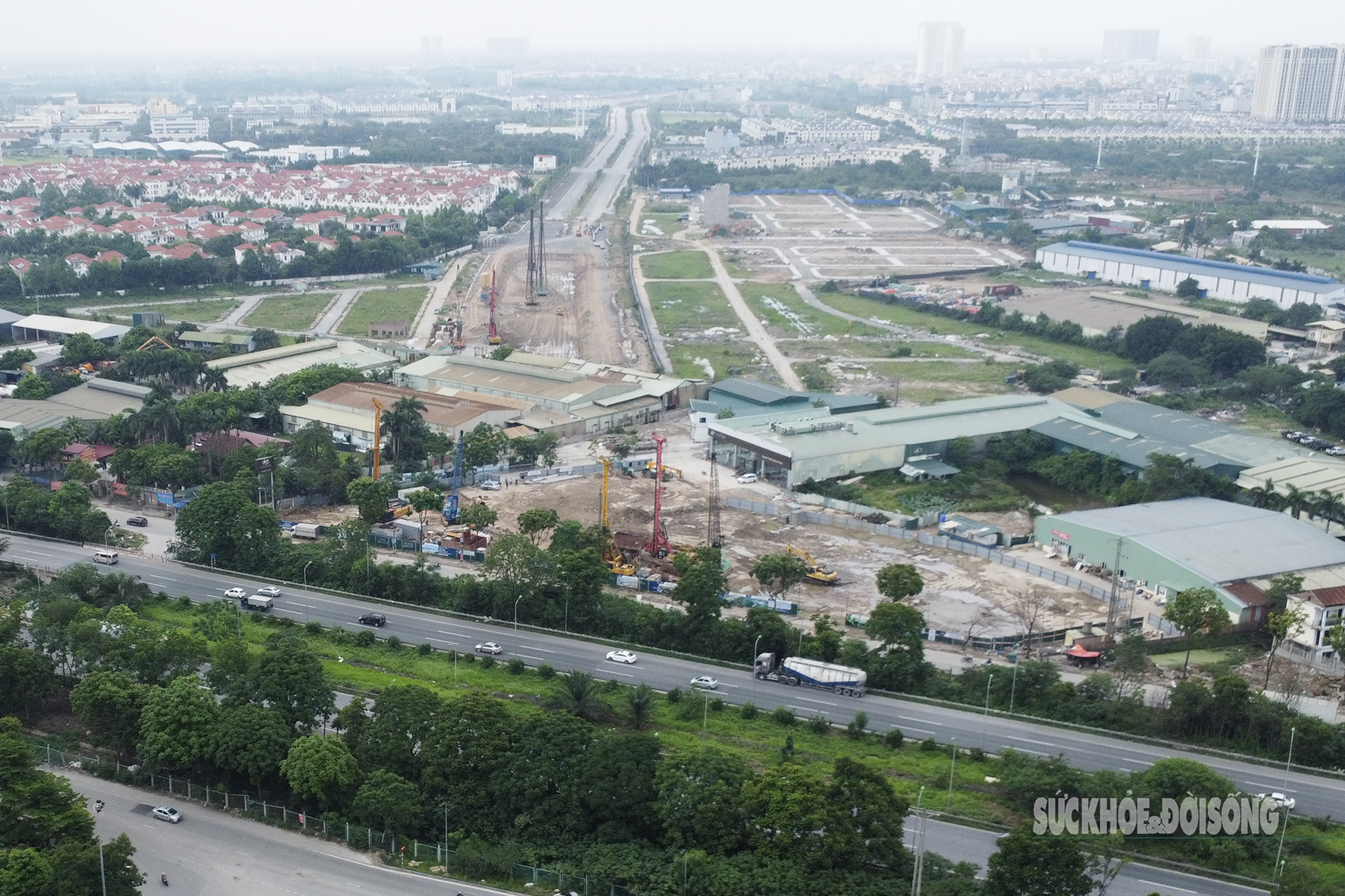 Cận cảnh công trường hầm chui nghìn tỷ Vành đai 3,5- Ảnh 1. Cận cảnh công trường hầm chui nghìn tỷ Vành đai 3,5- Ảnh 1.
