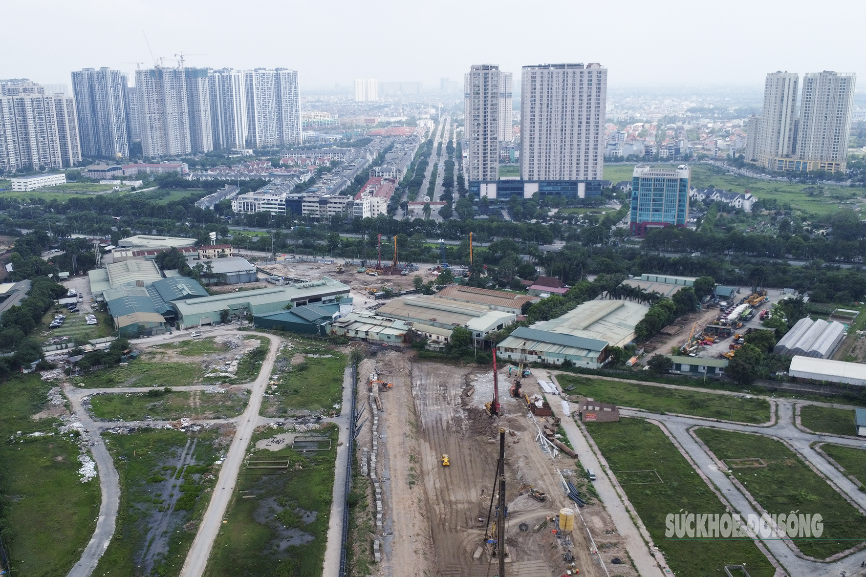 Cận cảnh công trường hầm chui nghìn tỷ Vành đai 3,5- Ảnh 5. Cận cảnh công trường hầm chui nghìn tỷ Vành đai 3,5- Ảnh 5.