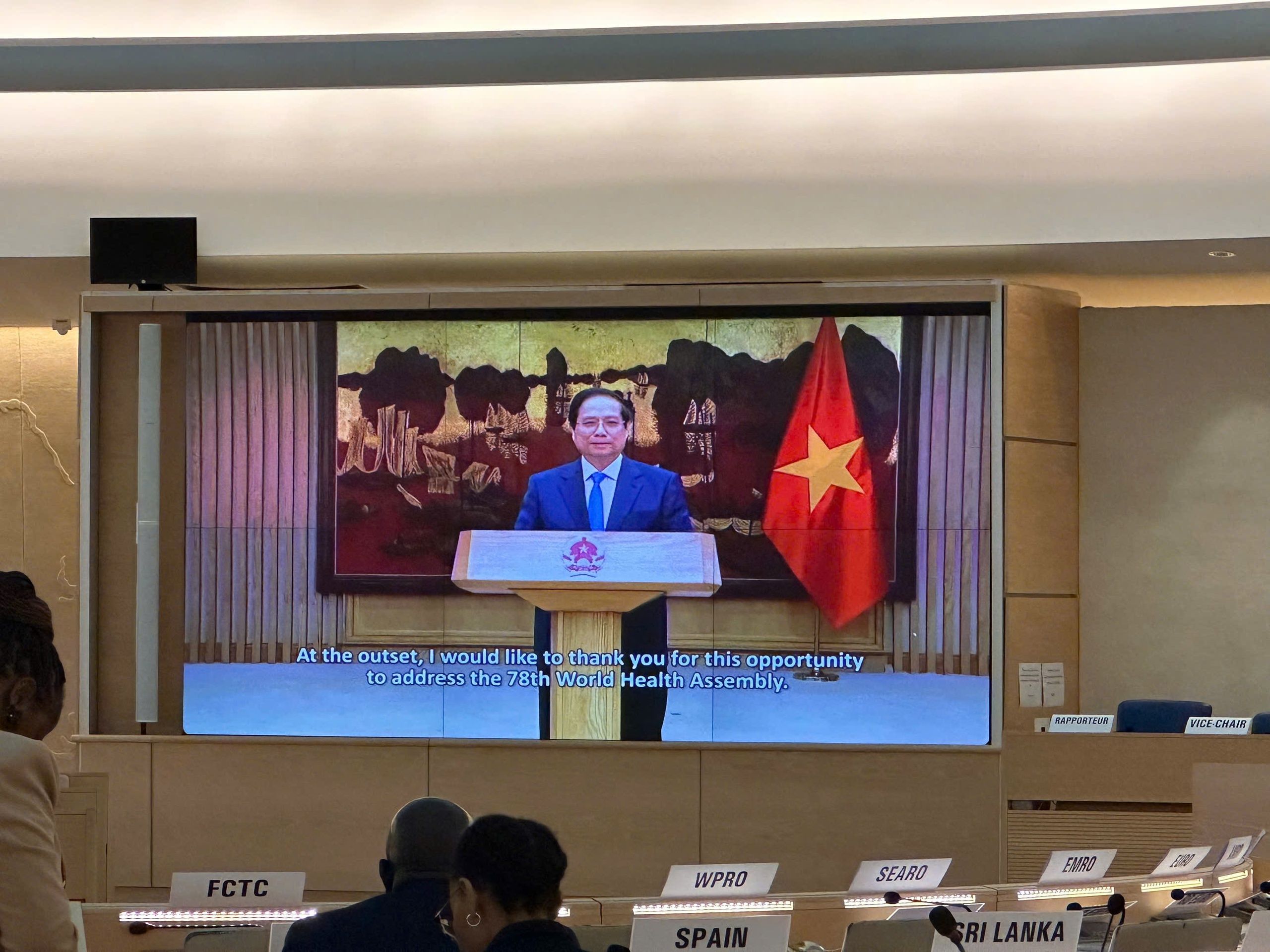 Thủ tướng Phạm Minh Chính gửi thông điệp tới Kỳ họp lần thứ 78 Đại hội đồng Y tế thế giới- Ảnh 1. Thủ tướng Phạm Minh Chính gửi thông điệp tới Kỳ họp lần thứ 78 Đại hội đồng Y tế thế giới- Ảnh 1.